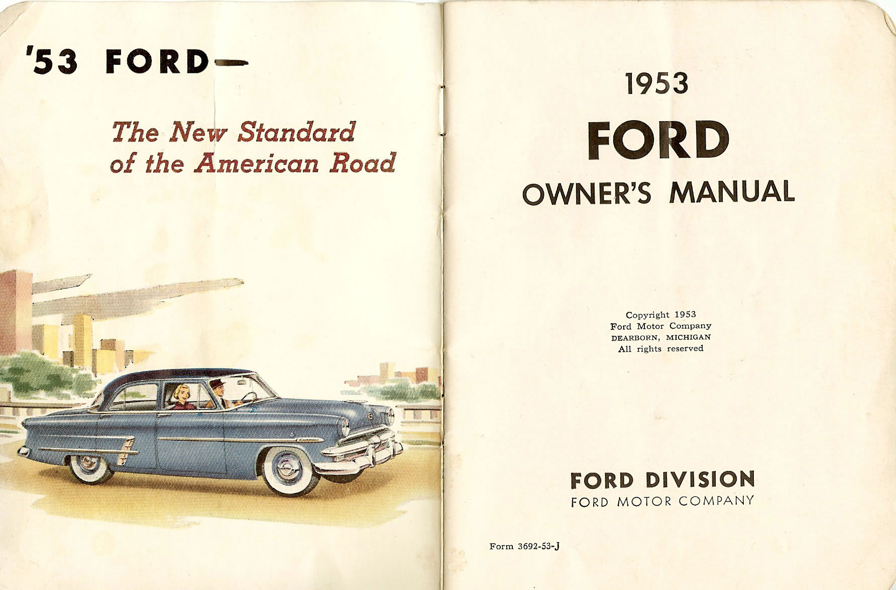 1953 Ford Owners Manual Page 7